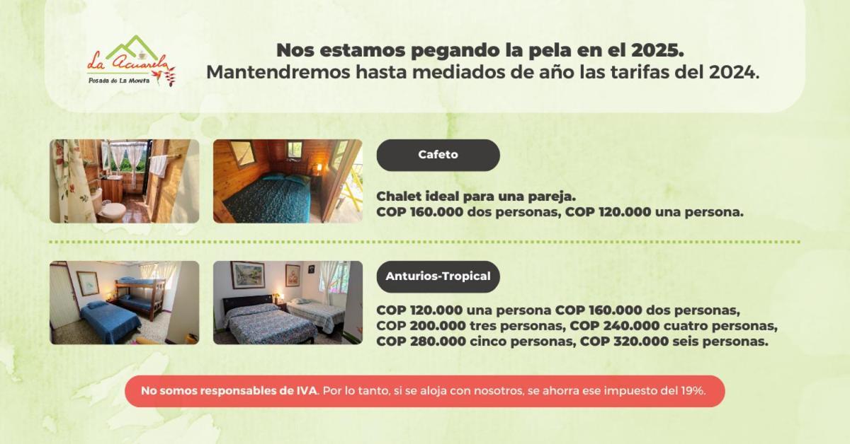 La Acuarela, Posada De La Monita Tribunas Dış mekan fotoğraf